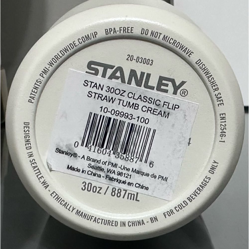 Stanley Ice Flow Flip Straw Tumbler 30oz, CREAM - Picture 4 of 4